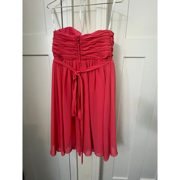 PRETTY MAIDS BRIDESMAID DRESS SLEEVELESS ROSETTE PRINCESS HEM  WOMENS SIZE 10 - Picture 8 of 12